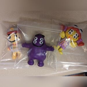 McDonald's 2022 Cactus Plant Toys lot of 3 Grimace Birdie